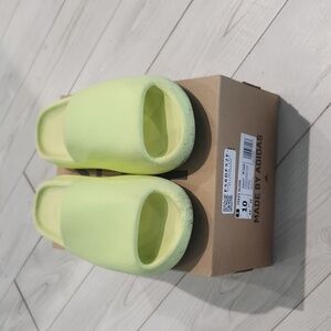 Yellow Yeezy Slides